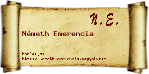 Németh Emerencia névjegykártya